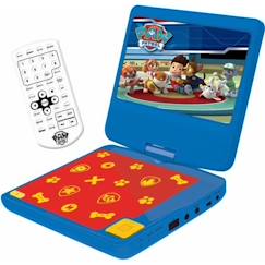 Jouet-Jeux éducatifs-Jeux scientifiques-Lecteur DVD portable enfant Pat Patrouille - LEXIBOOK - écran LCD 7” - batterie rechargeable