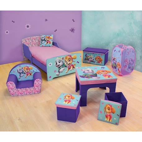 Fun House Pat Patrouille fille coffre a jouets pliable pour enfant VIOLET 3 - vertbaudet enfant 