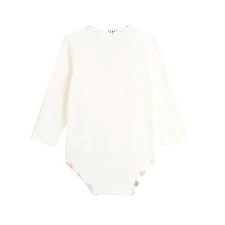 Lot de 2 bodies bébé manches longues ouverture croisée Happy Bunny BLANC 3 - vertbaudet enfant 