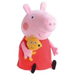 Jouet-Premier âge-Peluches-Peluche Peppa Pig - Jemini - 37cm - Rose, rouge et jaune - Pour bébé