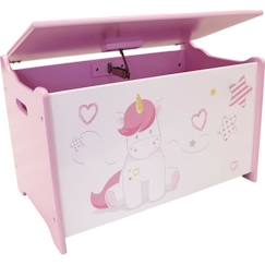 Jouet-Coffre à jouets Licorne en bois pour enfant - Fun House