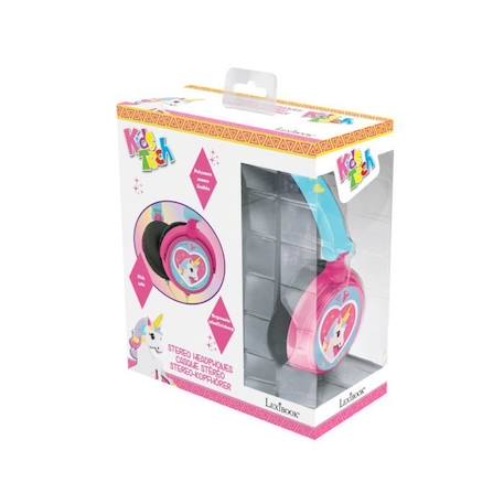 Casque stéréo licorne enfant - LEXIBOOK - Très léger et pliable ROSE 5 - vertbaudet enfant 