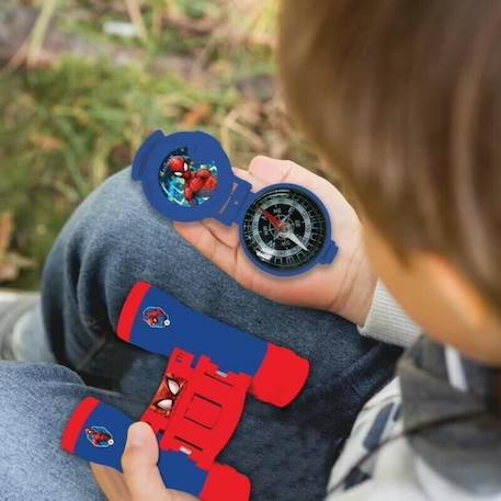 Kit d'aventurier Spider-Man - Talkie-Walkies, jumelles, lampe torche et boussole BLEU 2 - vertbaudet enfant 