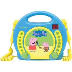 Jouet-Lecteur CD Karaoké Peppa Pig avec 2 microphones - LEXIBOOK