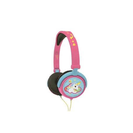 Casque stéréo licorne enfant - LEXIBOOK - Très léger et pliable ROSE 1 - vertbaudet enfant 