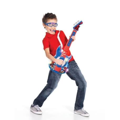 Guitare Électronique Lumineuse avec lunettes équipées d'un micro Spider-Man BLEU 5 - vertbaudet enfant 