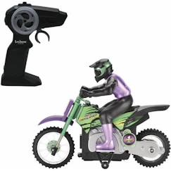 Moto Crosslander® LEXIBOOK - Radiocommande 2.4 Ghz - Cascade extrême avec effets lumineux  - vertbaudet enfant