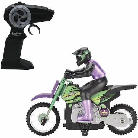 Moto Crosslander® LEXIBOOK - Radiocommande 2.4 Ghz - Cascade extrême avec effets lumineux NOIR 1 - vertbaudet enfant 