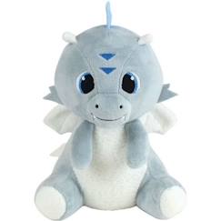 -Peluche lumineuse - JEMINI - LIMINOU LEON LE DRAGON - Hauteur 21 cm - Bleu et blanc