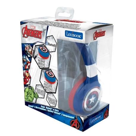 Casque Bluetooth® 2 en 1 AVENGERS pour enfants - LEXIBOOK BLEU 4 - vertbaudet enfant 