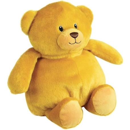 JEMINI Peluche bouillotte Ours - A chauffer au micro-ondes micro perles d'argile +/- 19 cm JAUNE 1 - vertbaudet enfant 