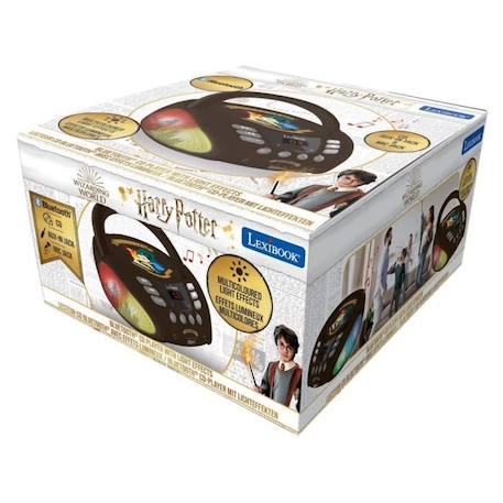 Lecteur CD Bluetooth Harry Potter avec effets lumineux NOIR 5 - vertbaudet enfant 