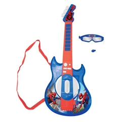 Jouet-Jeux d'imitation-Maison, bricolage et métiers-Cette guitare électronique Spider-Man est parfaite pour devenir une star du rock'n roll !