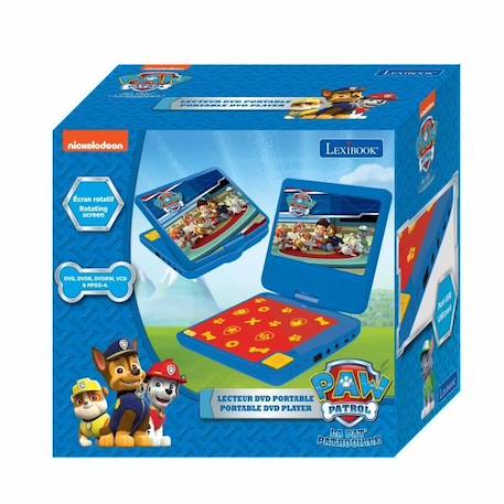 Lecteur DVD portable enfant Pat Patrouille - LEXIBOOK - écran LCD 7” - batterie rechargeable BLEU 5 - vertbaudet enfant 