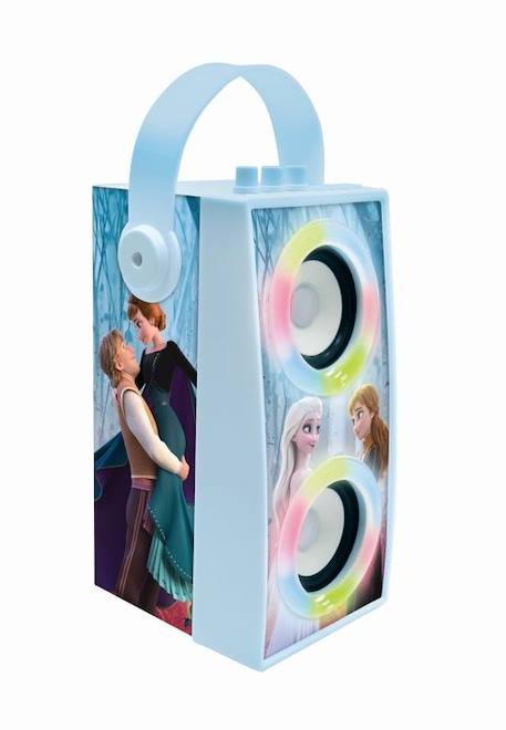 Enceinte Karaoké Enfant - LEXIBOOK - La Reine des Neiges - Bluetooth V5.0 - Effets Lumineux BLEU 2 - vertbaudet enfant 