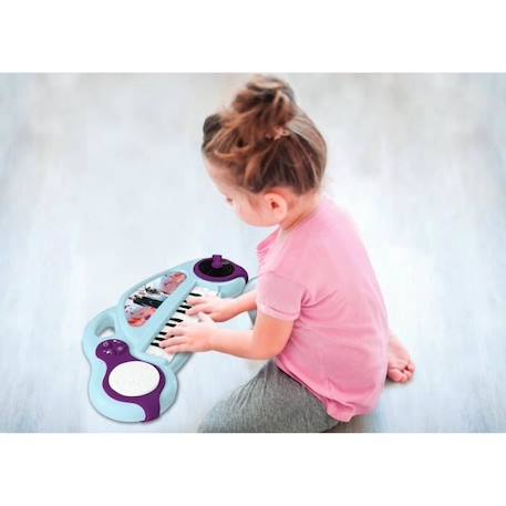 Piano électronique pour enfants La Reine des Neiges avec effets lumineux et microphone - 24 touches VIOLET 3 - vertbaudet enfant 