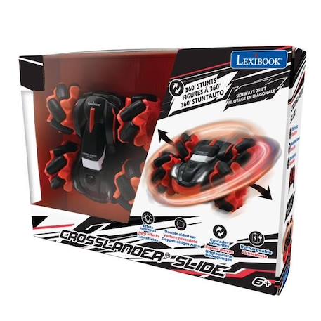 LEXIBOOK - CROSSLANDER® SLIDE - Voiture télécommandée tout-terrain avec double face rotation à 360° et effet lumineux NOIR 6 - vertbaudet enfant 