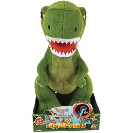 Jemini les jeminosaures peluche dinosaure sonore et lumineuse tyrannosaur trex +/- 32cm VERT 3 - vertbaudet enfant 