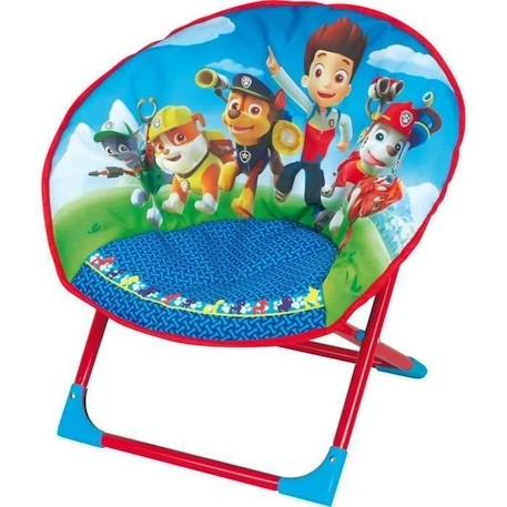 Siège lune pliable pour enfant - FUN HOUSE - Pat Patrouille - Bleu et rouge - Dimensions L 52 x P 45 x H 48 cm BLEU 1 - vertbaudet enfant 