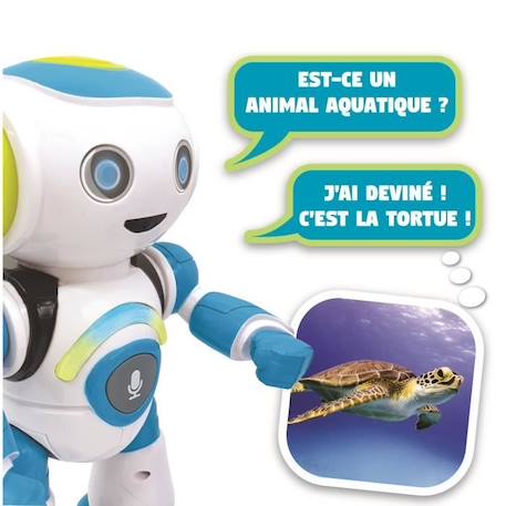 POWERMAN® JR. Robot Programmable avec Quiz, Musique, Jeux (Français) BLANC 3 - vertbaudet enfant 