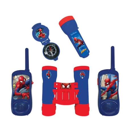 Kit d'aventurier Spider-Man - Talkie-Walkies, jumelles, lampe torche et boussole BLEU 1 - vertbaudet enfant 