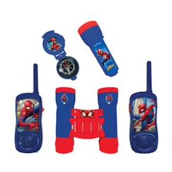 Jouet-Jeux éducatifs-Kit d'aventurier Spider-Man - Talkie-Walkies, jumelles, lampe torche et boussole