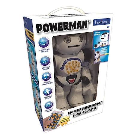 POWERMAN® Robot Interactif pour Jouer et Apprendre avec télécommande (Français) BLANC 6 - vertbaudet enfant 