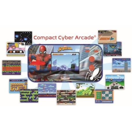 Console portable Compact Cyber Arcade® SpiderMan - écran 2.5'' 150 jeux dont 10 SpiderMan BLEU 2 - vertbaudet enfant 