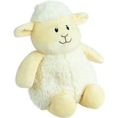 -JEMINI Peluche bouillotte Mouton - A chauffer au micro-ondes micro perles d'argile +/- 19 cm