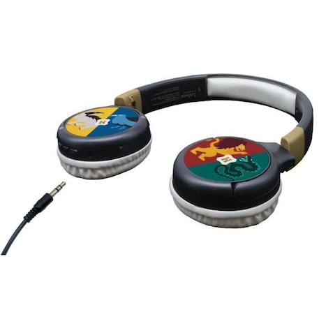 HARRY POTTER - Casque 2 en 1 Bluetooth® - Filaire confortable et pliable pour enfants avec limitation de son - LEXIBOOK NOIR 3 - vertbaudet enfant 