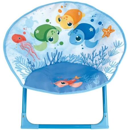 Fun house ma petite carapace siege lune pliable tortues aquatiques pour enfant h.47 x l.54 x p.42 cm BLEU 2 - vertbaudet enfant 