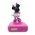 Réveil digital Minnie 3D avec veilleuse lumineuse et effets sonores - LEXIBOOK - Pile - Rose et noir ROSE 2 - vertbaudet enfant 