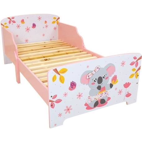 CALLY MIMI KOALA Lit avec lattes 140x 70 cm pour enfant ROSE 1 - vertbaudet enfant 