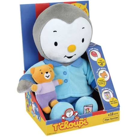 Peluche T'CHOUPI Raconte moi une histoire - JEMINI - ± 30 cm - Bleu - Enfant - Mixte BLEU 3 - vertbaudet enfant 