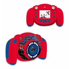 Jouet-Multimédia-Appareil photo numérique enfant Spiderman - LEXIBOOK - Ecran LCD 2 pouces - Grand angle 100 degrés - Rouge