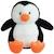 JEMINI Peluche bouillotte Pingouin - A chauffer au micro-ondes micro perles d'argile +/- 19 cm NOIR 2 - vertbaudet enfant 