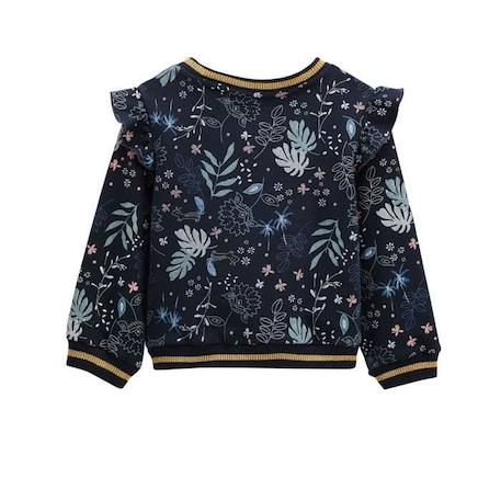 Sweat-shirt fille en molleton Belle de Nuit BLEU 2 - vertbaudet enfant 