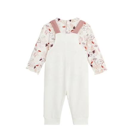 Ensemble salopette bébé en molleton et t-shirt Machu Picchu ROSE 2 - vertbaudet enfant 