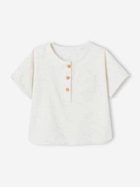 Ensemble bébé chemise + short + bandana bleu 2 - vertbaudet enfant 