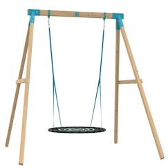 Jouet-Jeux de plein air-Portiques et balançoires-Portique tp toys amarante bois carre balancoire nid / kit d'ancrage h.243 cm