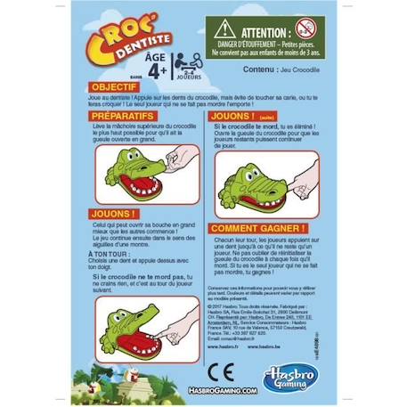 CROC' DENTISTE - Crocodile Dentiste - Jeu de societe pour enfants - Version francaise VERT 5 - vertbaudet enfant 