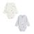 Lot de 2 bodies bébé manches longues ouverture croisée Nuage GRIS 1 - vertbaudet enfant 