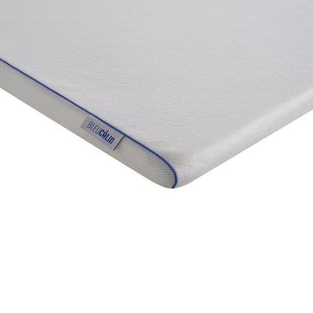 BLEU CALIN Surmatelas 90x190cm L'Accueillant Mémoire de forme 5cm - Dehoussable - Tissu Respirant 3D mesh et bambou BLANC 3 - vertbaudet enfant 