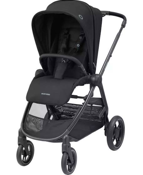 MAXI-COSI Poussette Street Plus avec nacelle, De la naissance à 4 ans, Confortable et Polyvalente, Essential Black NOIR 1 - vertbaudet enfant 