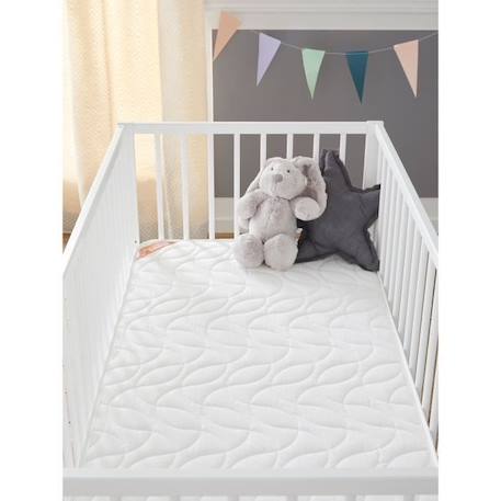 Matelas Enfant/Bébé Climatisé - BABYSOM - 70x140 cm - Réversible - Anti-acarien - Épaisseur 10 cm BLANC 3 - vertbaudet enfant 