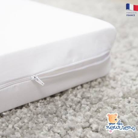 Matelas pliant bébé 60x120cm - Matelas de voyage - Déhoussable - Confortable - Garantie 2 ans - Fabrication française BLANC 2 - vertbaudet enfant 