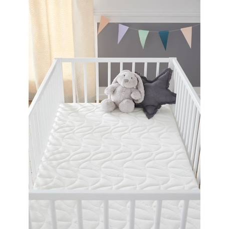 Matelas Enfant/Bébé Bamboo - Babysom - 70x140 cm - Déhoussable - Sans Traitement Chimique - Épaisseur 10 cm BLANC 4 - vertbaudet enfant 