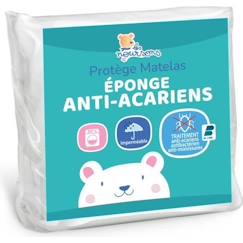 Protège Matelas Bébé Anti Acariens - 60x120 cm - Alèse Imperméable - Bouclette 100% coton - Silencieux - OekoTex®  - vertbaudet enfant