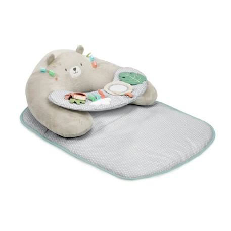 INGENUITY Tapis d éveil 4 en 1 Petit Ourson, Coussin de support pour apprentissage de la position assise, Tablette nomade avec 5 jou BLANC 1 - vertbaudet enfant 