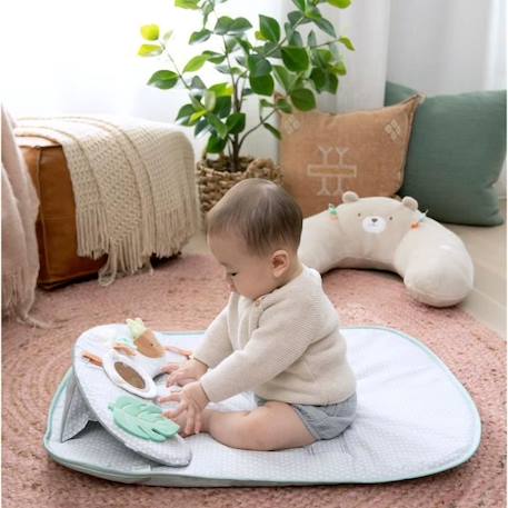 INGENUITY Tapis d éveil 4 en 1 Petit Ourson, Coussin de support pour apprentissage de la position assise, Tablette nomade avec 5 jou BLANC 6 - vertbaudet enfant 